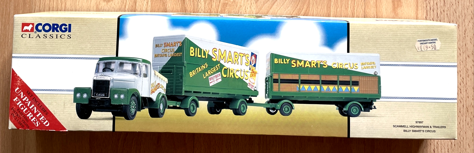 Corgi 97897 Scammell Highwayman Billy Smarts Circus Truck Trailer Boxed