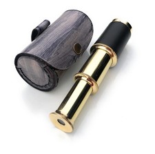 Brass Telescope Handheld Pirate Navigation with Cylindrical...