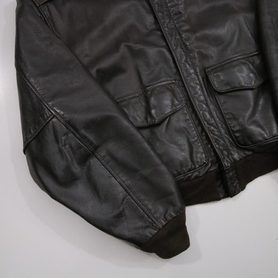 Avirex A2 Leather Jacket Adult XL Bomber Vintage 90'S Made in USA