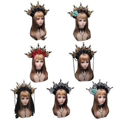 DIY Gothic Headband Princess Headpieces Pageant Prom Party Props Hair Hoop