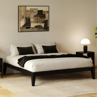 Thor Premium Solid Wood Bed Frame Full, Japanese Joinery Bed Frame