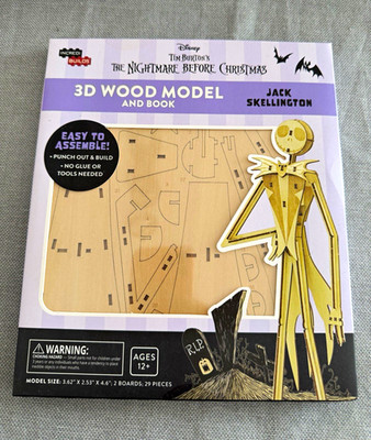 IncrediBuilds Nightmare Before Christmas Jack Skellington 3D Holzmodell 29tlg