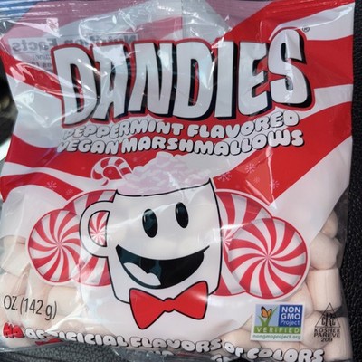 3 bags Dandies Peppermint Flavored Vegan Marshmallows, 5oz Sealed Expires 9/26