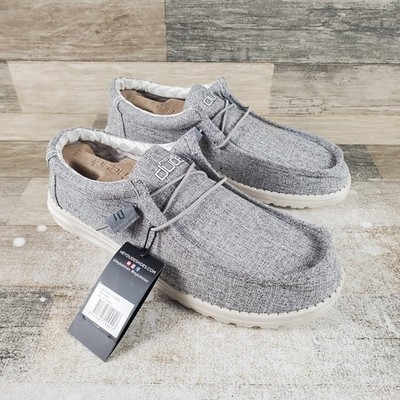 Hey Dude Casual Slip-On Loafers Wally Linen Iron Hey Dude Wally Linen Iron - Main Street Boutique main image 4