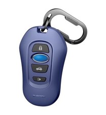 for Subaru Key Fob Cover, Tough PC Soft TPU Protective Case with Blue-blue