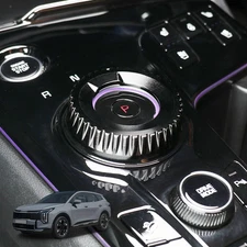 For Kia Sportage NQ5 Black Center Console Knob Ring Trims Cover Tuning