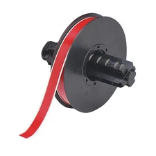 BRADY B30C-500-595-RD Tape,Red,100 ft. L,1/2 In. W 6UMP4