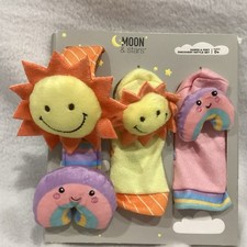 Baby Developmental Rattle Set Discover Hands  Feet Unisex Sun  Rainbow