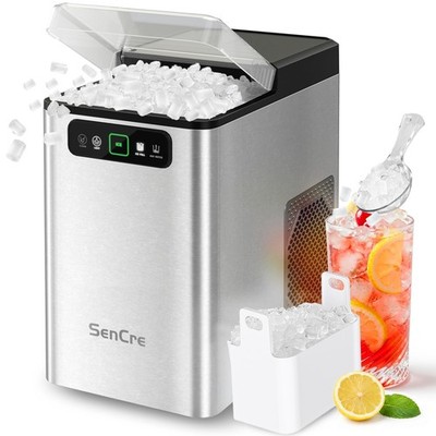 SenCre Nugget Ice Maker Countertop 40Lbs/24H Soft Chewable Ice Machine Pellet...