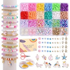 Bracelet Making Kit for Girls DIY Jewelry Set, Bead Craft Kit for Kids Age 6  12