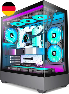 FOIFKIN F1 PC Gehäuse ATX- Vorinstallierter 6 PWM Argb-Lüfter, Mid-Tower Compute
