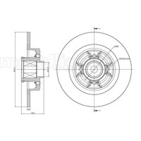Metelli 2X Bremsscheibe Hinten Ø274Mm Voll FüR Renault Megane Scenic JA0/1_ 1.6