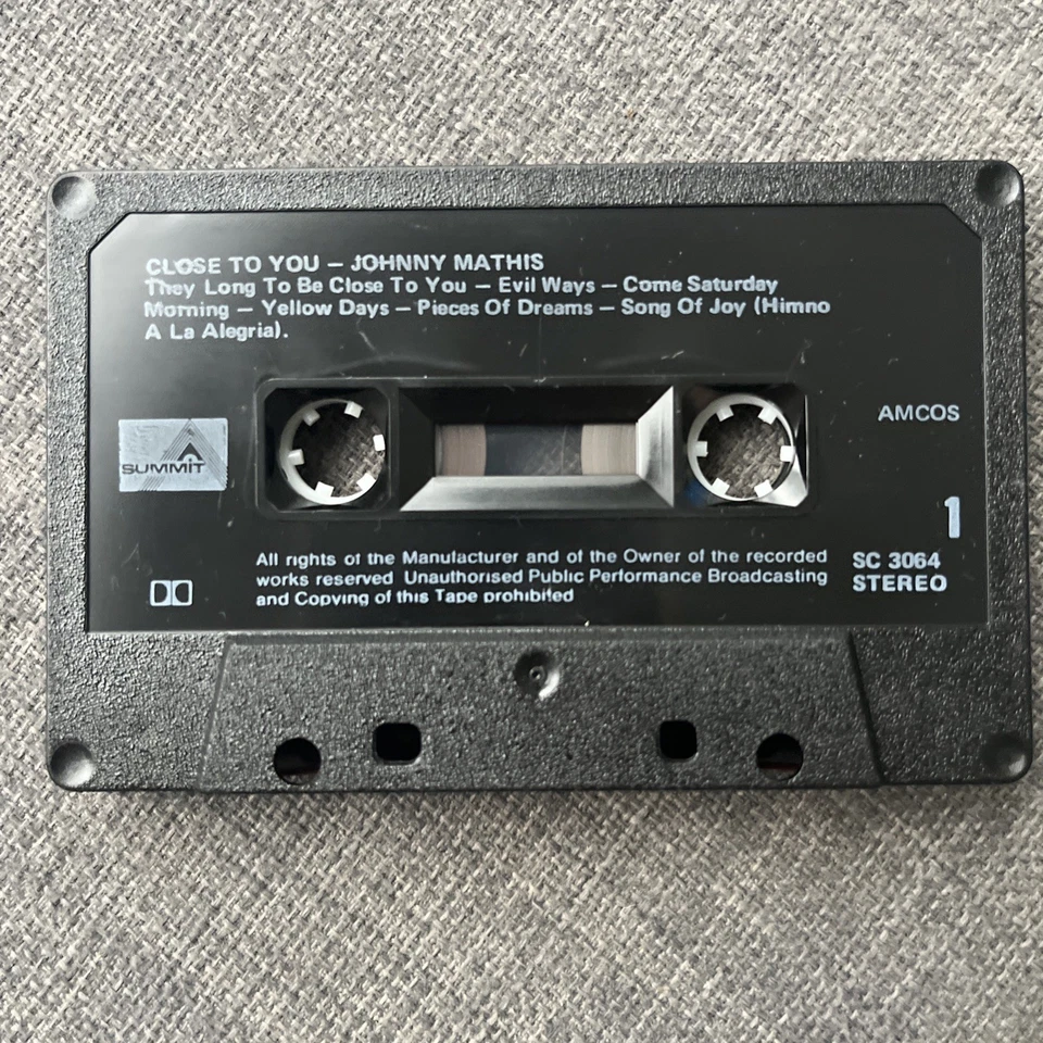 Johnny Mathis - Close To You  Cassette - Australia - CBS  SC 3064 - Image 4 of 4