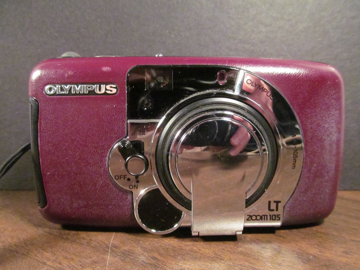 OLYMPUS LT Zoom 105 AF 38-105mm lens maroon leather panorama film