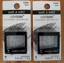 Lot of 2 Wet n Wild SPIKED Coloricon Glitter Single Infused with Vitamin E