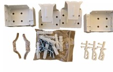 Venetian blind Whitebox brackets   60 x 43mm headrail Complete fitting kit