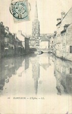 76 HARFLEUR EGLISE ET SON REFLET LL