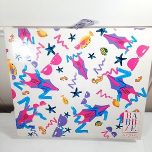 Vintage Barbie style Accordion Folder Holder Paper Organizer expandable 1990s