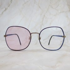 Vintage Tura Sunglasses Frame Women's Red Blue Metal Full Rim Square 55-18-140