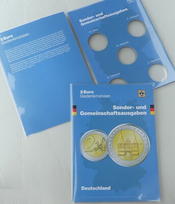Leuchtturm Münzkarte für 5x2 Euro Deutschland ADFGJ