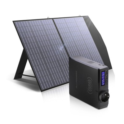 ALLPOWERS Solar Powerstation 200W Powerbank Mit Leichtes Faltbare100W Solarpanel