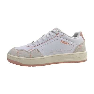Puma Court Classy Damenschuhe Sneaker sportlicher Schnürer Weiß Freizeit