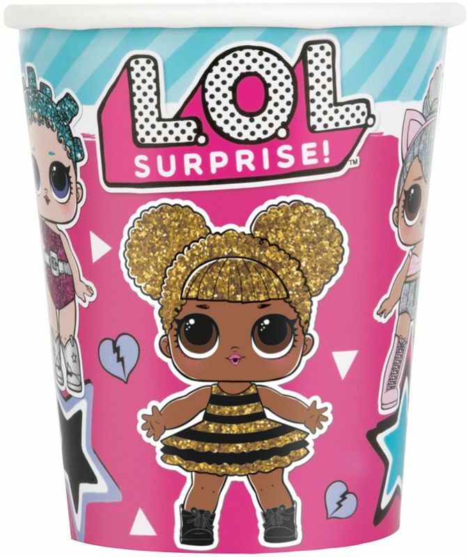LOL Surprise Happy Birthday tableware plates napkins Cups Balloons