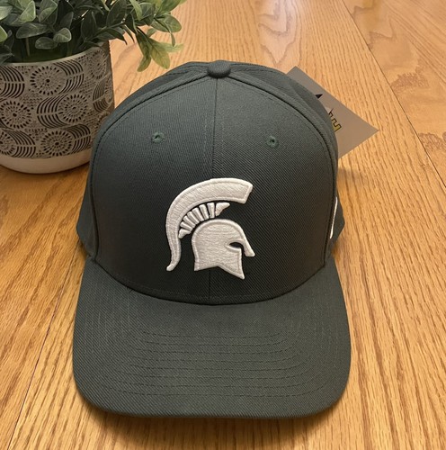 NEW Men Women Nike Michigan State Spartans Green White Baseball Hat One Size NWT