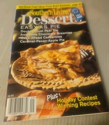 1997 November, Southern Living Recipe Booklet, ''Dessert Easy As Pie'' 161 Recipes