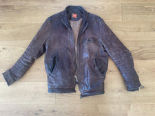 Boss Orange Lederjacke Vintage Style Braun, NP 800 Euro