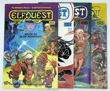 ELFQUEST Siege At Blue Mountain Miniseries Wolfrider Apple Comics 1987 #1-4 VF