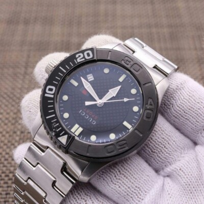 Gucci G-Timeless Sport 126.2 Watch Quartz Men's 45mm Black Date