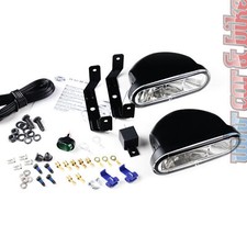 Hella Fog Lights Set Ff-75 12v H7 Complete Set Auxiliary Headlights Flat