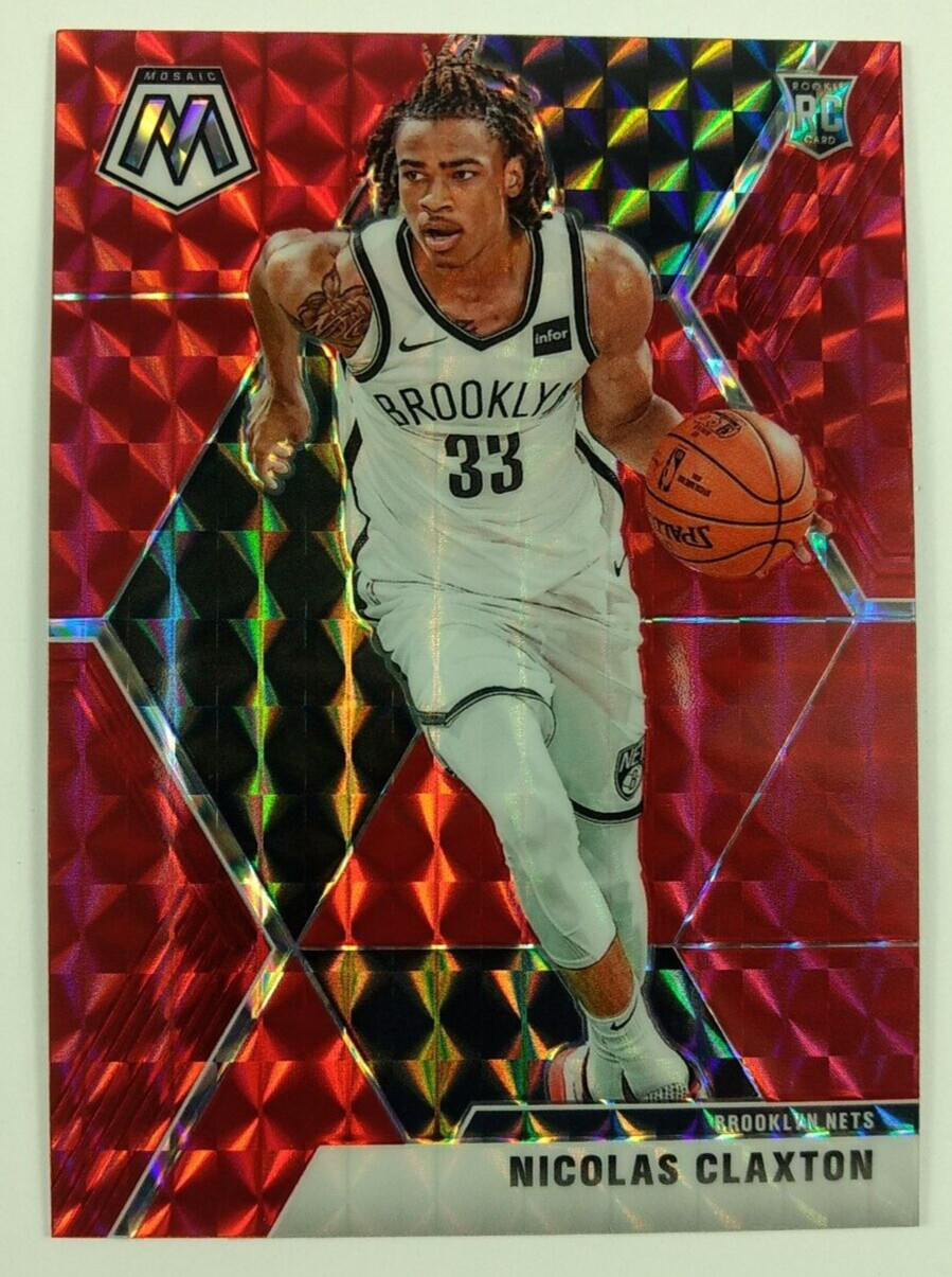 2019-20 Panini Red Mosaic Prizm Nicolas Claxton Rookie RC #236