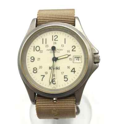 Hamilton Khaki 9445 Ivory Dial Date Quartz Men's Watch from JP