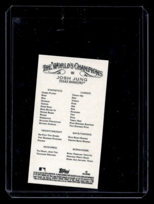 その他 2023 TOPPS ALLEN AND GINTER josh jung 2023 Topps Allen & Ginter X #90 Josh Jung Black Mini RC | eBay