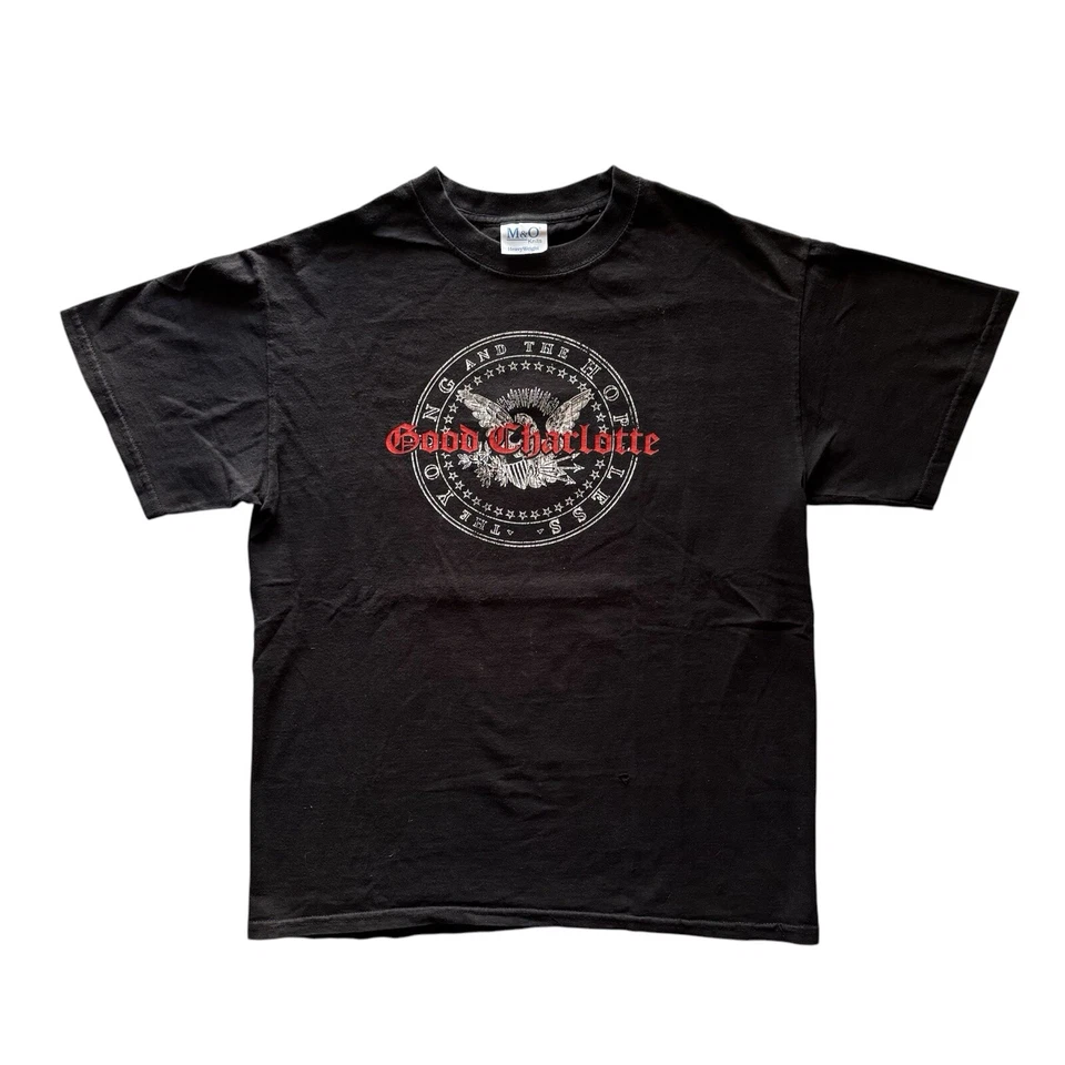 Camisa Good Charlotte de Colección Años 2000 Young And The Hopeless M&O Tejidos Rara Y2K M Foto 2 de 4