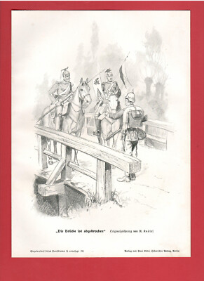 Die Brücke ist abgebrochen (1908)   [DRH-059]