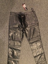 Polo Ralph Lauren Black Leather Pants Womens Size 8 Leather NEW NWT