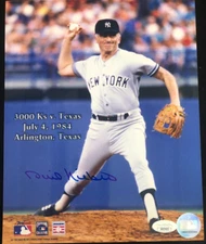 Phil Niekro Signed Autographed New York Yankees 3000 K's Game Photo JSA #AB27432