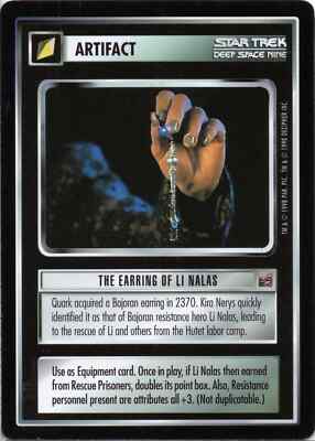 Star Trek CCG The Earring of Li Nalas Near-Mint/NM Rare   The Dominion 1998