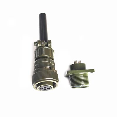 Industrial Circular Connector Set MS3106A14S-2S MS3102A14S-2P 4 Pin MIL-DTL