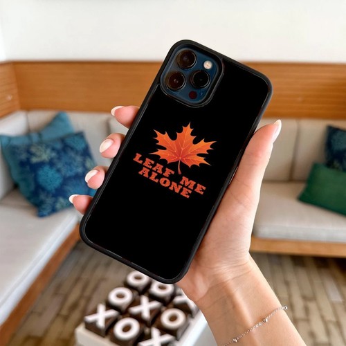Anti scratch Cover For iPhone SE XS XR Max 5 6 7 8 Plus autumn leaf me alone - Picture 22 of 25