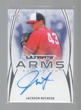 JACKSON RUTLEDGE 2019 LEAF ULTIMATE ARMS AUTO CARD #UA-JR2