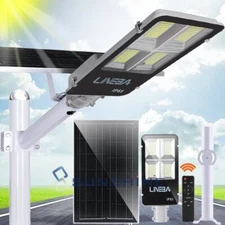 3500W Commercial Super Bright Solar Street Lights LED Outdoor Dusk to Dawn Lamp