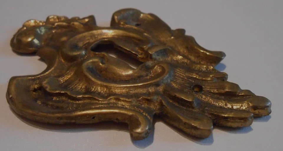 ANCIEN CACHE TROU DE SERRURE EN BRONZE 1900 - Photo 4/4