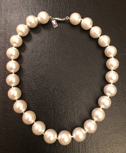 Large Knotted Faux Pearl Choker | eBay