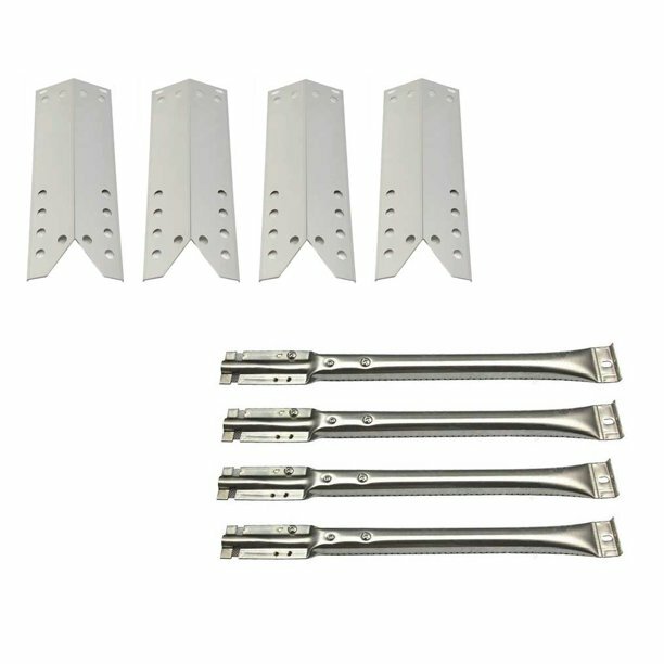 Bigbox Parts Kit Für Nexgrill 720-0670 & Kenmore Gasgrill – 4 Edelstahl-Brenner + 4 Hitzeschilder