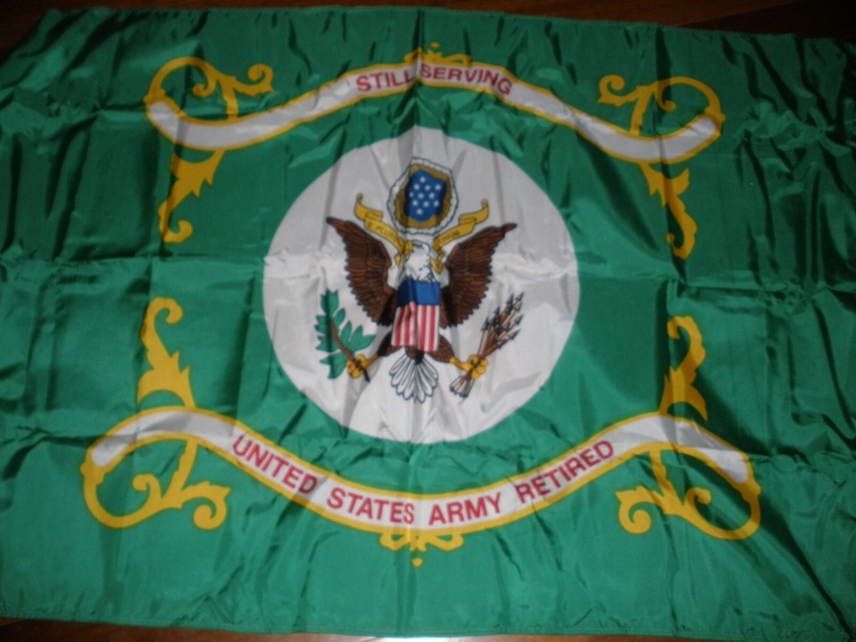 3'x5' U.S. Army Retired Flag + American Flag – Wholesale Lot, 100% Polyester