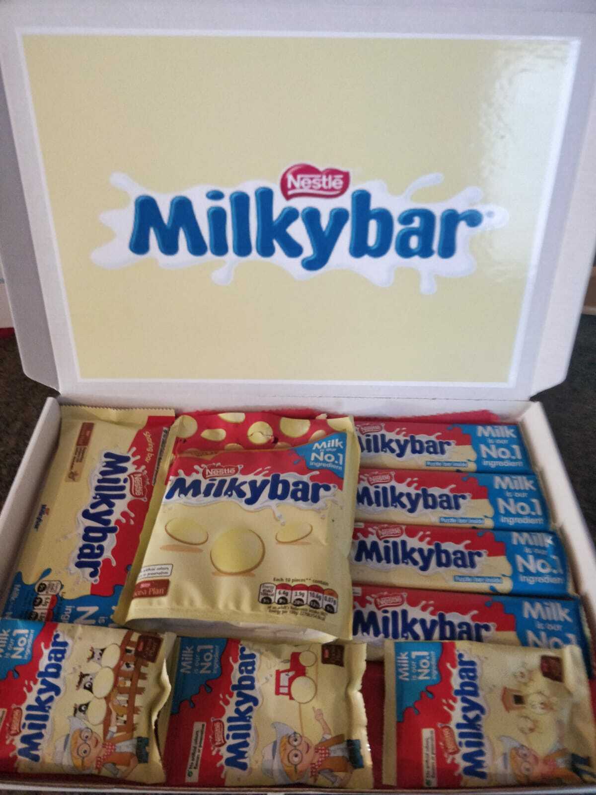 Milky Bar Personalised Chocolate Gift Box Hamper Baby's Birthday